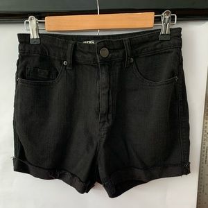 BDG High-Waisted Black Denim Shorts Size 27